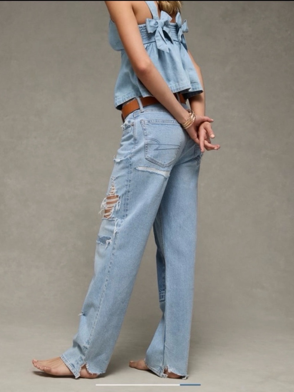 NWT! Rare! AEO Strigid Low-Rise Ex Boyfriend Jean - Picture 2 of 10
